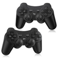 Yinjie 2 Pack Wireless Controller for PS3, Compatible with Playstation 3, with 2 Charging Cables (black)