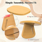 Meditation Bench (Seiza Bench) – Pine Wood Kneeling Prayer Seat, Portable Yoga & Meditation Stool