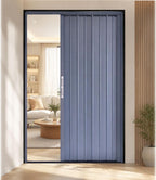 Aluminum Custom Folding Door Space Saving Divider for Bedroom Kitchen Corridor Balcony Terrace Retail Store Cafe, Easy to Install Accordion Doors Panel(32x78in(81x198cm))