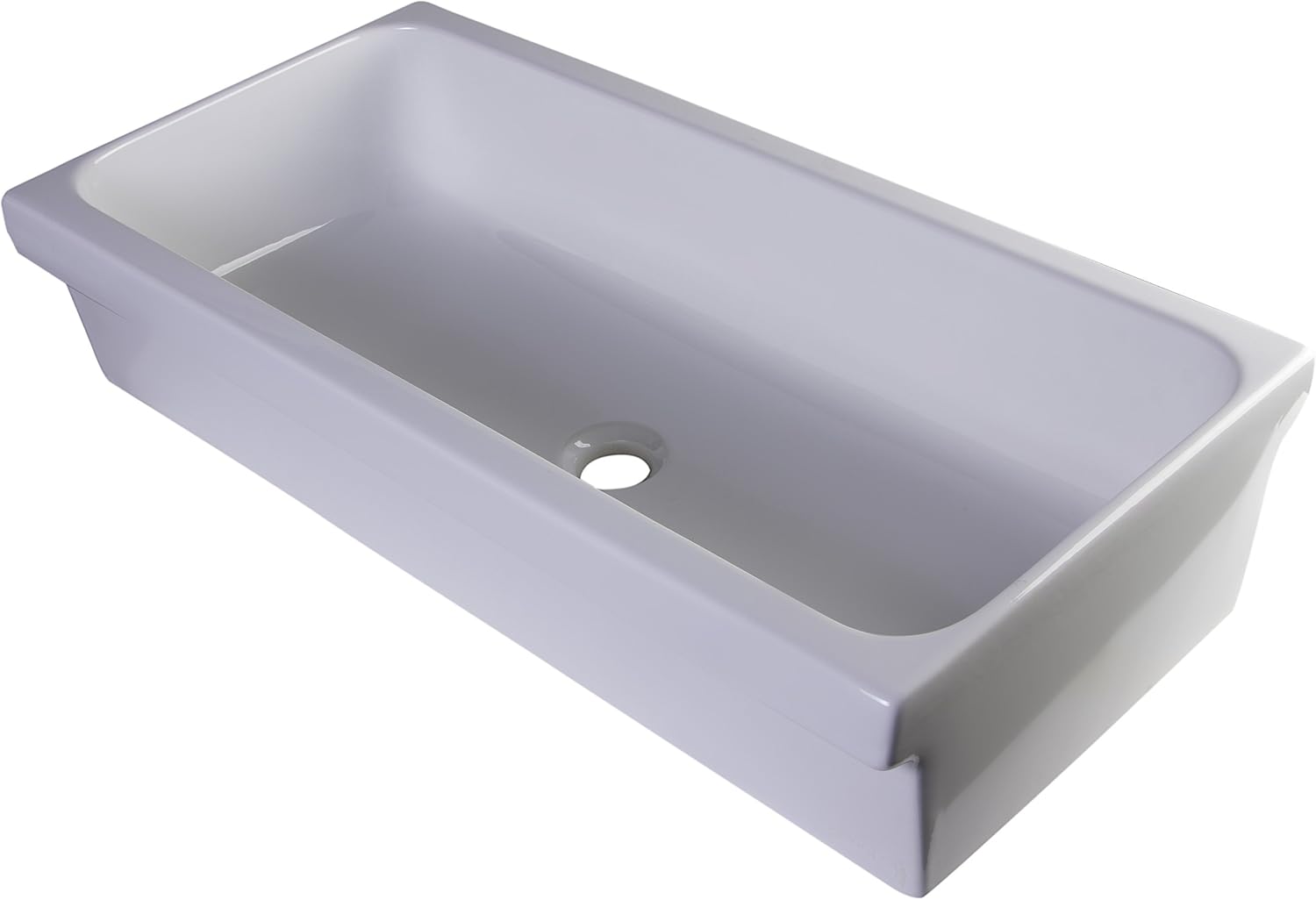 Alfi AB36TR Alfi Brand 35.5" Above Mount Fireclay Bath, 36", White