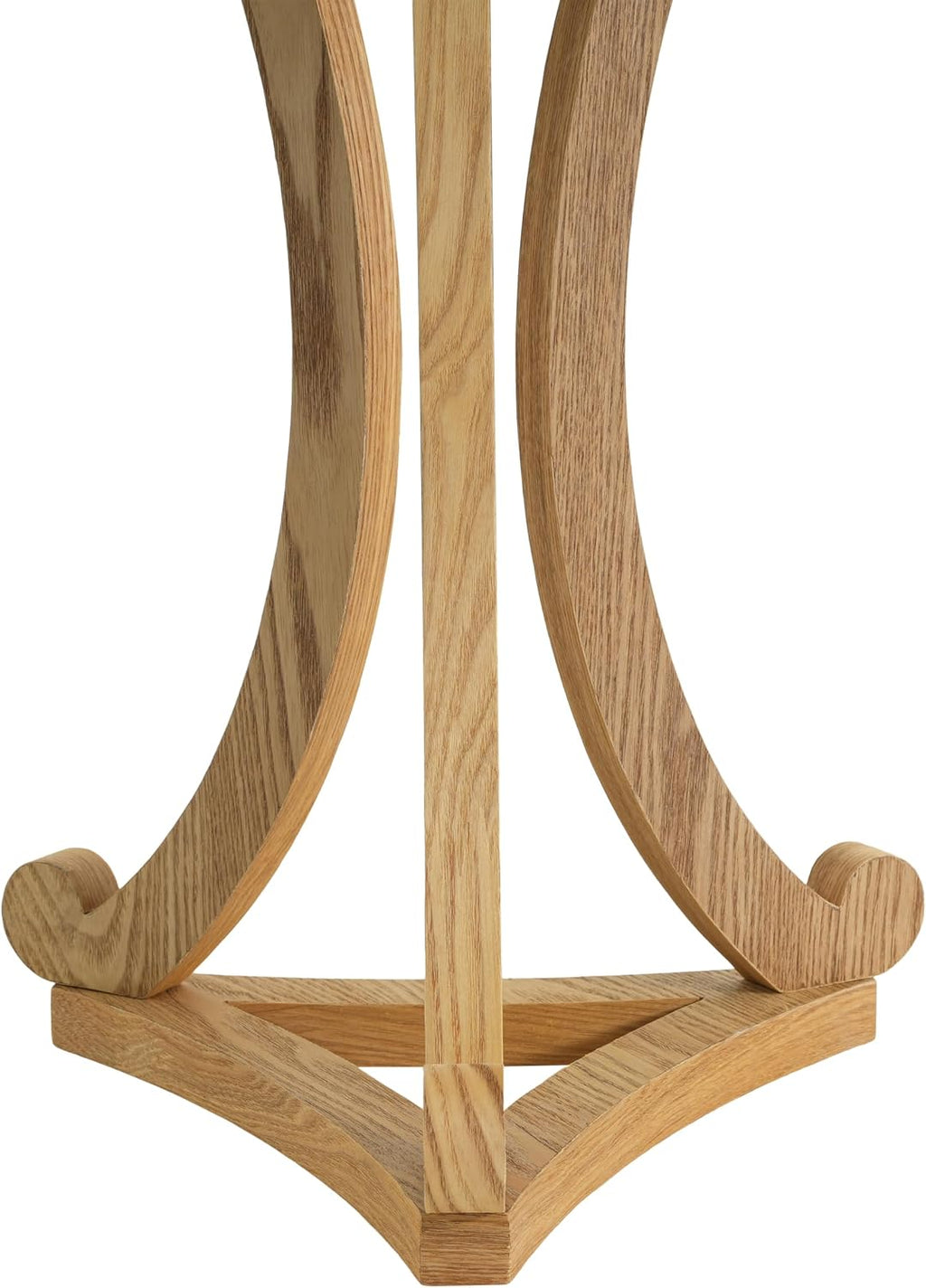 Christopher Knight Home Isele Wood Accent Table with Round Slatted Top Design, Small Side Table with Unique Curved Base, Modern End Table for Living Room/Bedroom/Small Spaces, Natural