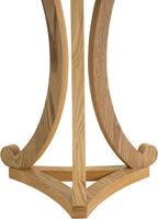 Christopher Knight Home Isele Wood Accent Table with Round Slatted Top Design, Small Side Table with Unique Curved Base, Modern End Table for Living Room/Bedroom/Small Spaces, Natural