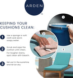 Arden 2-Pack Patio Dining Outdoor Chair Cushions, 20x44, Rain-Proof Seat Pad, Fade-Resistant Outdoor Cushion Bright Moss Green Leala