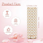 Dandat 16 Pcs Crystal Flower Vase 10.24 Inch Gold Wedding Centerpieces for Tables Vase Centerpiece Table Decorations for Room Home Wedding Party Events Decor