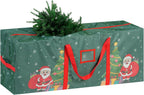 9 Ft Christmas Tree Storage Bag, Waterproof Heavy Duty Oxford, Extra Large Xmas Tree Storage Bag with Handles and Sleek Zipper for Christmas Ornaments Wreath, Green