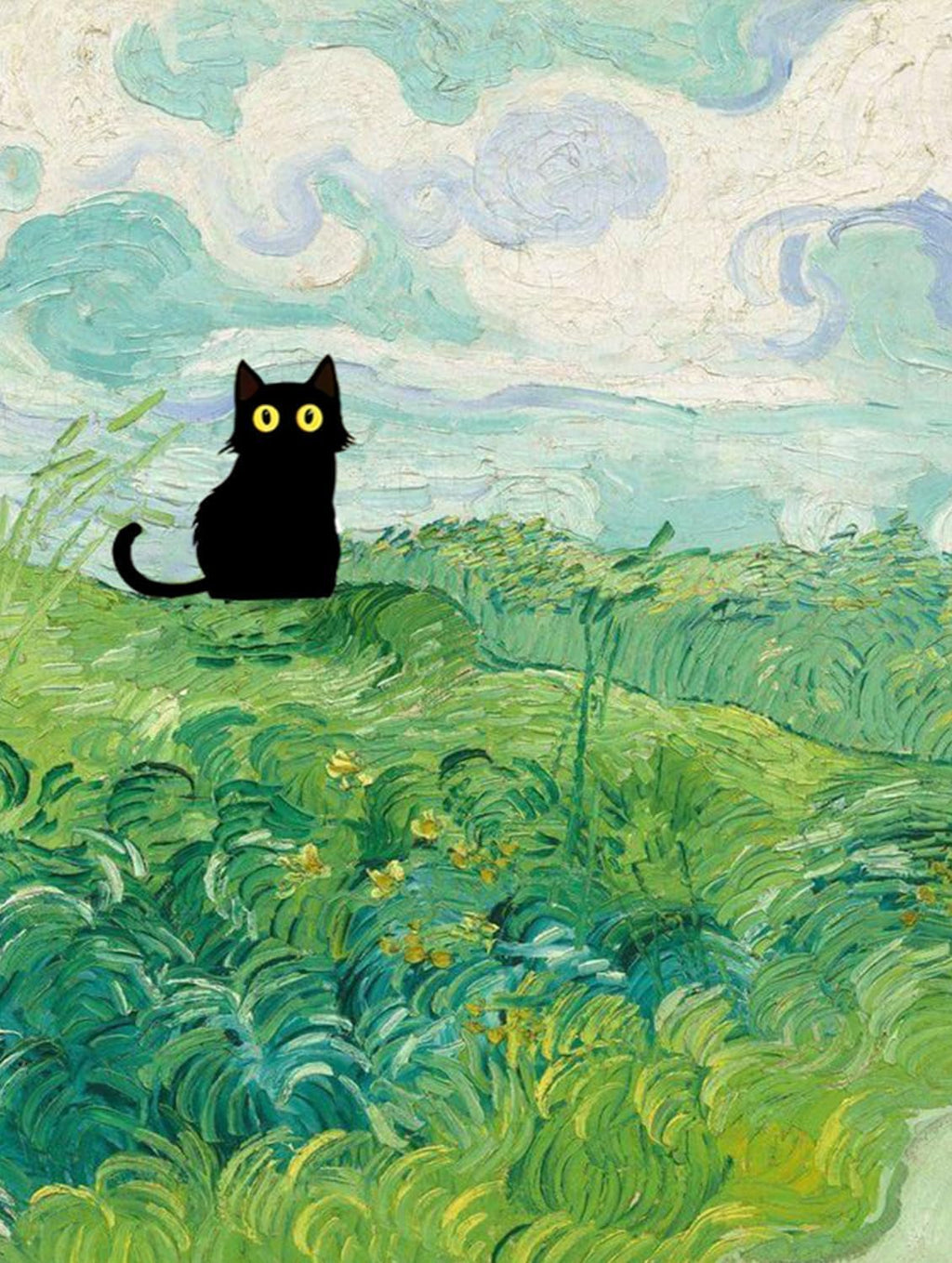 Adult Diamond Art Painting Kits-Black Cats Diamond Art Kits for Adults,5D Diamond Painting Kits,Full Round Diamond Arts Diamond Art Kits,Craft Home Wall Art Deco-12x16inches