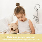 Toddler Pillow with Pillowcase - 13x18 My Little Dreamy Kids Travel Bed Pillows for Sleeping, Organic Cotton Small Pillowcase, Soft & Breathable, Machine Washable, Toddlers 2-5 years old (Soft White)