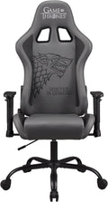 Game of Thrones - Gaming Chair or Office Chair, Adult Gamer Chair, Comfortable seat, Integrated headrest, Adjustable armrests and Height, Ergonomic backrest - Black