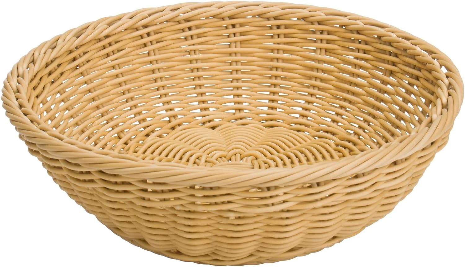 Westmark Saleen Multi-Purpose Basket, Suitable for Hotel and Catering, Round, Diameter Approx. 23 cm, Height: Approx. 9 cm, Synthetic Fibre, Edition, Light Beige, 02051930101