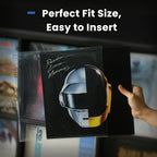 Vinyl Album Covers: 12" LP Vinyl Record Protective Sleeves | Crystal Clear & Durable 3 Mil Thick Record Outer Sleeves, 25 Pcs