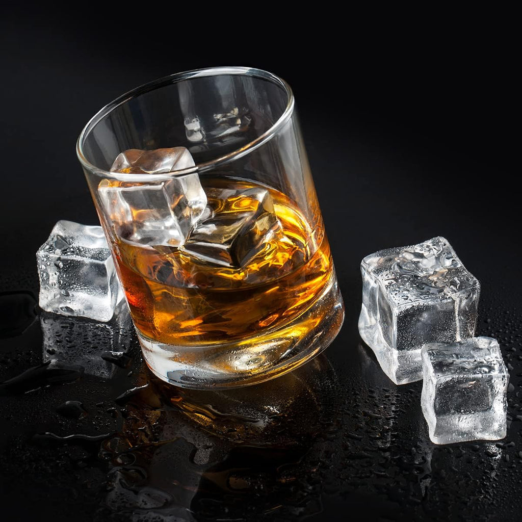 20 PCS Acrylic Ice Cubes, Square Shape, Glass Luster, Fake Artificial, Crystal Clear, Photography Props, Kitchen Toy Decoration, 1inch/2.5cm