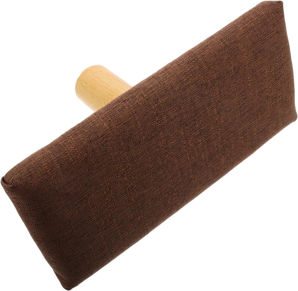 SHERCHPRY Wooden Meditation Bench Small Prayer Stool with Cushion Posture Support for Yoga and Zen Sitting Suitable Under 150cm Height