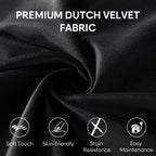 SHOUREN 3 Ft Bean Bag Chair,Memory Foam Bean Bag Chairs for Adults,Bean Bag Sofa for Living Room,Beanbag with Filler Included,Soft Velvet Fabric,Pull-Handle - 3 Foot,Black