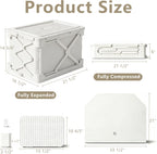 Foldable Vacuum Storage Box, 56L Large Capacity Space Saver Organizer Box with Electric Air Pump, Anti-Rebound Moisture Proof Clothes Storage Bin for Seasonal Garments