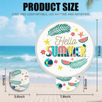 Custom Foldable Hand Fans Bulk - Personalized Round Flying Disc Fan with Photo Logo Text, Portable Pocket Favors for Class of 2026 Graduation, Wedding Guests, Trade Shows & Summer Events (50)