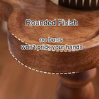 Four Leaf-Shaped Wooden End Table, Coffee Tables with Solid Wood Leg, Small Pedestal Side Table for Small Spaces and Cocktail Use, for Living Room, Bar, Bathroom