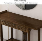 Solid Wood Meditation Table with Storage, Standing Prayer Table, Personal Buddhist Altar and Offering Cabinet