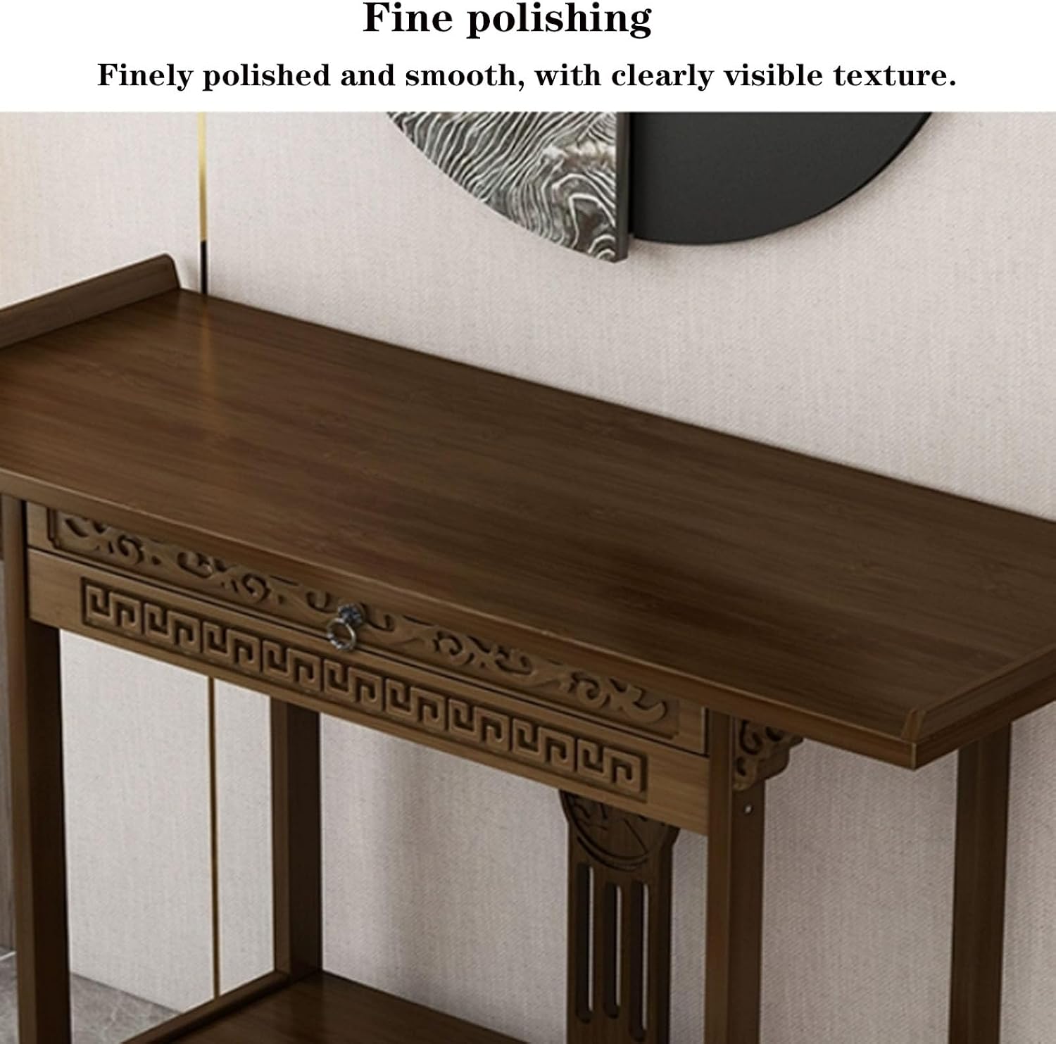 Solid Wood Meditation Table with Storage, Standing Prayer Table, Personal Buddhist Altar and Offering Cabinet