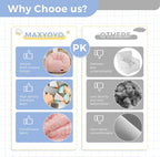 MAXYOYO Bean Bag Chair for Kids, Shell Shaped Bean Bag Couch for Boys and Girls, Toddler Chair Bean Bag Sofa for Playroom, Nursery Room, Pink