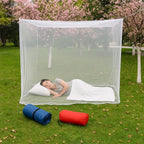 Premium Bed Mosquito Net – Full & Queen Size, Elegant White Rectangular Canopy, 360° Protection with Breathable Mesh and Easy Installation