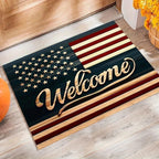 250th Anniversary USA Doormat,God Bless America Door Mat 4th of July Welcome Mat (WelcomeMat)