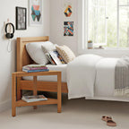 Asta Aris Solid Teak Indoor Outdoor Shower/Bath/Spa Corner Stool with Shelf, Fully Assembled, TB-011A