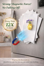 Hand-Blown Mini Vase Magnets for Fridge, Set of 10 Artisan Glass & Ceramic Bud Vases, Each One Unique, Tiny Garden Decor Gift for Mom, Teachers & Coworkers