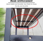Patio Benches for Outdoors Solid Wood Seat More Stable and Durables not Easy to Shake Strong and Durables for Patio Lawn Balcony Yard Porch and Indoor(Dark Wood Grain,120cm/47in)