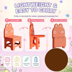 Red Kids Folding Chair Easy to Store, Suitable for Ages 3+ | This foldable chair helps correct poor sitting posture. Stylish, sturdy and easy to store. Applicable to any occasion.