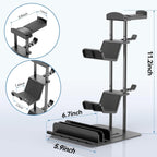 KDD Headphone Stand, Controller Holder & Headset Holder for Desk, Earphone Stand with Aluminum Supporting Bar, Universal Storage Organizer Headphones/Controller/Switch/Mobile Phone