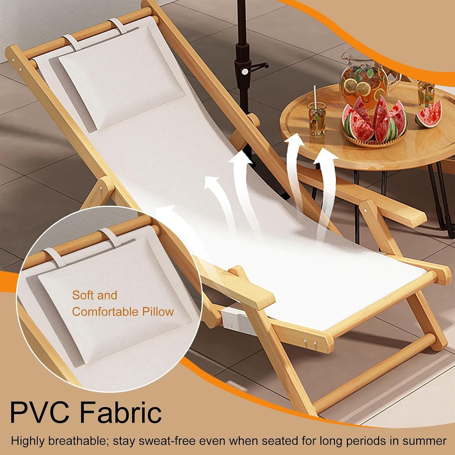 Kids Lounge Chair Outdoor, Wooden Frame with Canvas Fabric, Outdoor Folding Deck Chair for Kids Ages 5+, Portable & Lightweight for Backyard, Poolside(Black1)