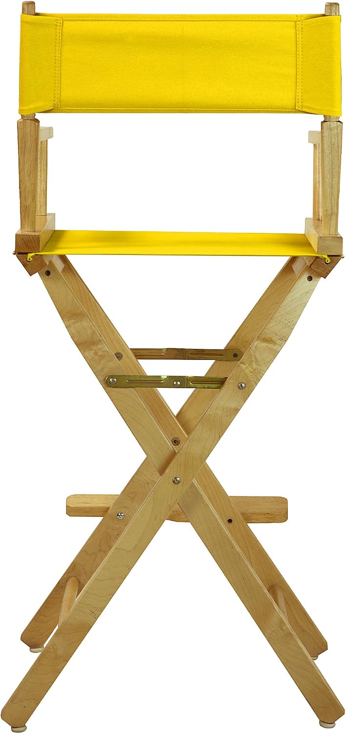 Casual Home 230-00/021-34 Director Chair 30" - Bar Height Natural Frame/Gold Canvas