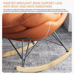 Home Living Room Bedroom Rocking Chair with High Backrest,Rocking Chair Adult Lazy Sofa Can Recline,Comfortable Living Room Rocking Chair with Footstool,A,One Size