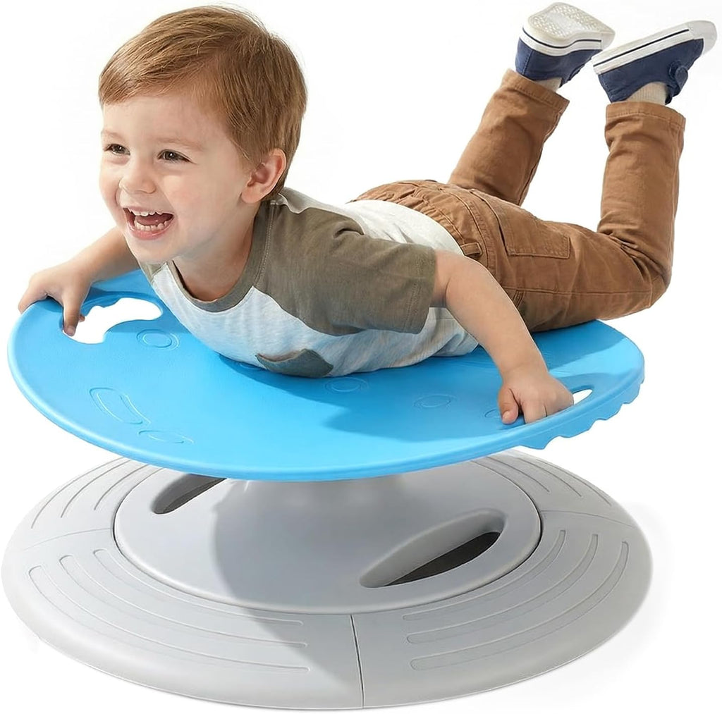 UBRAVOO Spinning Chair for Autistic Kids, Sensory Spinning Chair, Sensory Toys Gifts for Kids with Autism & ADHD, Sit and Spin Toys for 3+ Years (Blue)