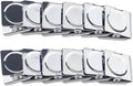 Ogrmar Metal Clip 1.2"-12 Pack Refrigerator Whiteboard Wall Magnetic Memo Metal Clip (1.2")