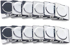 Ogrmar Metal Clip 1.2"-12 Pack Refrigerator Whiteboard Wall Magnetic Memo Metal Clip (1.2")