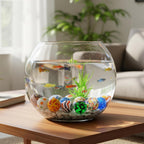 MCPINKY 36PCS Glass Marbles, Including 5 Glow in The Dark Marbles for Vase Filler, Fish Tank, Table Scatter Decoration