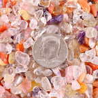 Swpeet 1.1 Pound Small Tumbled Chips Stone Gemstone Chips Crushed Pieces Irregular Shaped Stones Crystal Chips Stone Perfect for Jewelry Making Home Decoration
