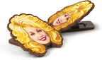 Dolly Parton Bag Clips, Set of 4, BPA-Free Plastic, Dolly-Inspired Iconic Hairstyle Designs, Kitchen and Pantry Organization