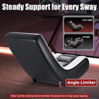 GTPLAYER Floor Rocker Gaming Chair – Adjustable Angle Limiter, Ultra Lightweight Ergonomic Floor Rocking Game Seat for Gaming and Lounging, Black & White