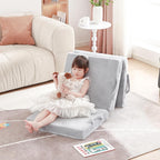 Foldable Floor Mattress for Kids, Toddler Washable Tri Folding Floor Nap Mat for Sleeping Daycare, Child Trifold Futon Sofa Bed with Storage Bag for Girls and Boys