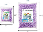 Marbles for Vases | Glass Marbles Bulk Vase Fillers | Glass Beads for Vases, Purple Round Marble 1lb, (Approx. 80 pcs)