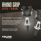 Rhino Grip® Pro - Polaris UTV, Pair - Heavy Duty Carriers for Shovels, Guns, Bows, Augers, etc. - Use on Polaris Ranger, General, Xpedition, Pro XD