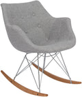 HomeStock Kids Rocking Chair - African Artistry Fabric Nursery Chair - Comfortable Child Sized Seating