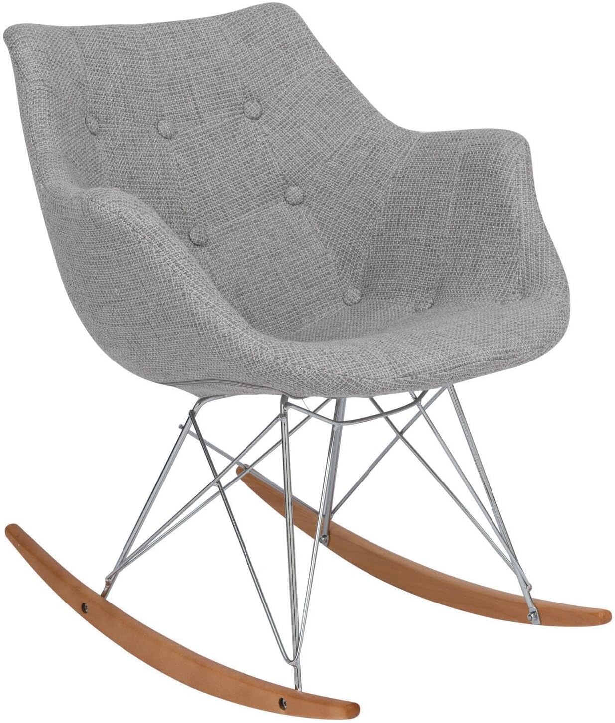 HomeStock Kids Rocking Chair - African Artistry Fabric Nursery Chair - Comfortable Child Sized Seating