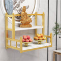 Altar Table， Multi-Tiered Buddhist Prayer Altar Cabinet for Small Spaces(White,50cm(19.7in))