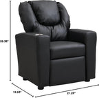 Recliner Chair Black PVC PU612