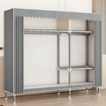 Canvas Wardrobe Multifunctional Wardrobes for Bedroom Portable Wardrobe Shelves Wardrobe Storage Organiser Fabric Wardrobes with Hanging Rails Fabric Closet Folding Wardrobe