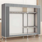 Canvas Wardrobe Multifunctional Wardrobes for Bedroom Portable Wardrobe Shelves Wardrobe Storage Organiser Fabric Wardrobes with Hanging Rails Fabric Closet Folding Wardrobe