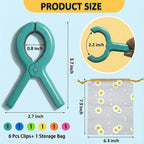 Large Beach Towel Clips for Beach Chairs, 6 Pcs Heavy Duty Towel Holder for Cruise Essentials, Clothes Pins to Beach Must Haves, Vacation Accessories for Lounge & Pool Chair Clips, Fort Clips